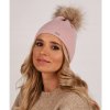Alega Dámska zimná čiapka s brmbolcom – rôzne farby Farba: Púdrová, Veľkosť: UNI Alega Dámska zimná čiapka s brmbolcom – rôzne farby Farba: Púdrová, Veľkosť: UNI