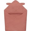 Lionelo Detská mušelínová osuška s kapucňou Red Coral LN0285 Lionelo Detská mušelínová osuška s kapucňou Red Coral LN0285