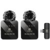 PULUZ - Bezdrôtový klopový mikrofón 2v1 2,4 GHz Type-C (vr. batérie) (1DJ6270) PULUZ - Bezdrôtový klopový mikrofón 2v1 2,4 GHz Type-C (vr. batérie) (1DJ6270)