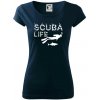 Scuba life - Dámske tričko Pure - M ( Tmavomodrá (takmer čierna) ) Scuba life - Dámske tričko Pure - M ( Tmavomodrá (takmer čierna) )