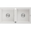 Mexen Mario - drez granitový 82,0x43,6cm, 2-komorový, biela, 6504822000-20 Mexen Mario - drez granitový 82,0x43,6cm, 2-komorový, biela, 6504822000-20