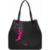 Dámska kabelka VUCH Roselda čierna | fuchsiová One size VUCH 8595692019895 Dámska kabelka VUCH Roselda čierna | fuchsiová One size VUCH 8595692019895