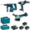 MAKITA AKU SÚPRAVA DGA506+DHR243+DDF492 MAKITA AKU SÚPRAVA DGA506+DHR243+DDF492