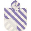 LÄSSIG SPLASH poncho LÄSSIG Beach Poncho stripes purple/sea salt LÄSSIG SPLASH poncho LÄSSIG Beach Poncho stripes purple/sea salt
