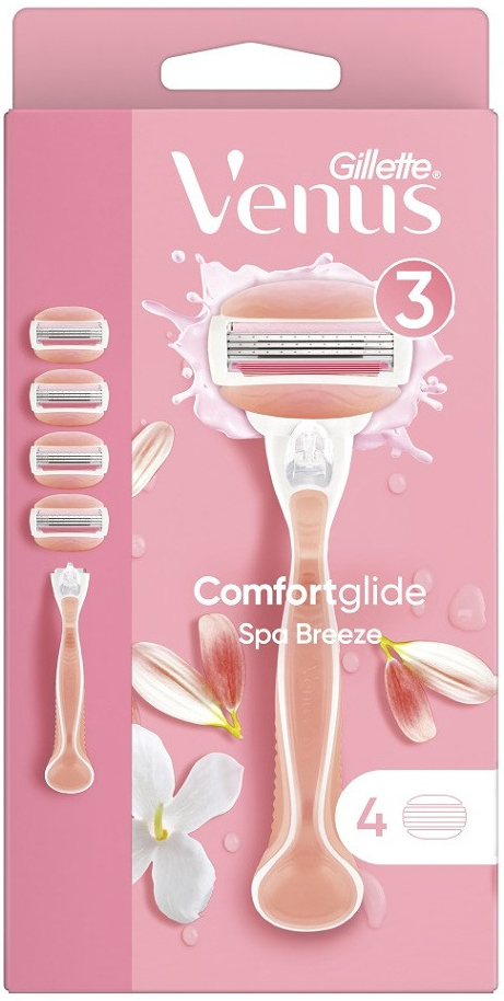 Gillette Venus 3 ComfortGlide Spa Breeze + 4 ks hlavic