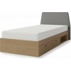 Wilsondo Jednolôžková posteľ ALESSIO AE12 90x200 - dub baltický Wilsondo Jednolôžková posteľ ALESSIO AE12 90x200 - dub baltický