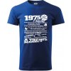 1975 v kocke - Klasické pánske tričko vyššej gramáže - XS ( Kráľovská modrá ) 1975 v kocke - Klasické pánske tričko vyššej gramáže - XS ( Kráľovská modrá )