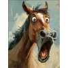 NORIMPEX Diamantové maľovanie Udivený kôň 30 x 40 cm