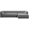 Windsor & Co Sofas zamatová rohová pohovka Vesta pravý roh Sivá