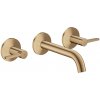 Axor One - 3-otvorová umývadlová batéria pod omietku, výtok 160 mm, kartačovaný bronz 48150140 Axor One - 3-otvorová umývadlová batéria pod omietku, výtok 160 mm, kartačovaný bronz 48150140