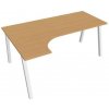 Pracovný stôl UNI A, ergo, pravý, 180x75,5x120 cm, buk/biela Pracovný stôl UNI A, ergo, pravý, 180x75,5x120 cm, buk/biela