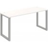 Pracovný stôl UNI O, 160x75,5x60 cm, biela/sivá Pracovný stôl UNI O, 160x75,5x60 cm, biela/sivá