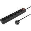 Prodlužovací přívod 230V 3m 6 zásuvek, vyp, černý ppa6k-03bk PremiumCord Prodlužovací přívod 230V 3m 6 zásuvek, vyp, černý ppa6k-03bk PremiumCord