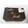 Krabička na obrúčky v tmavohnedej farbe 4 18281 Krabička na obrúčky v tmavohnedej farbe 4 18281