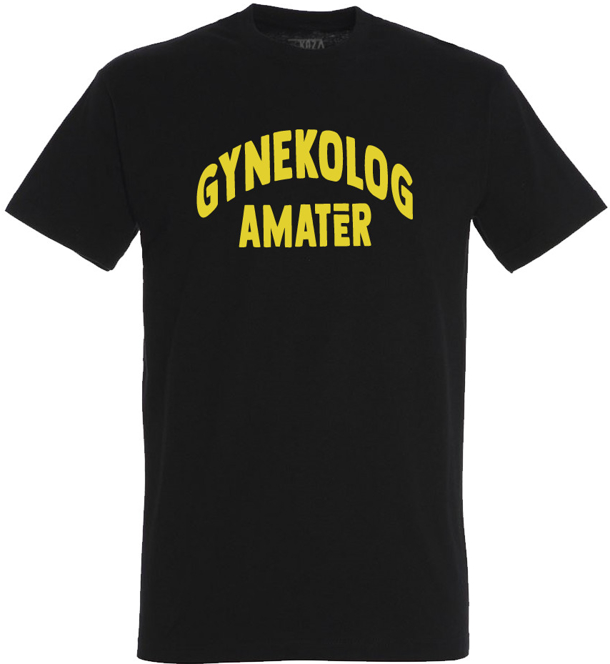 Koza Bobkov tričko Gynekológ amatér čierne