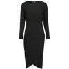 Karl Lagerfeld Krátke šaty LONG SLEEVE JERSEY DRESS Čierna Karl Lagerfeld Krátke šaty LONG SLEEVE JERSEY DRESS Čierna
