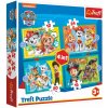 Trefl Puzzle 4v1 Šťastný tím Paw Patrol/Tlapková Patrola v krabici 28x28x6cm Trefl Puzzle 4v1 Šťastný tím Paw Patrol/Tlapková Patrola v krabici 28x28x6cm