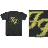 Foo Fighters tričko Distressed FF Logo Čierna XXL Foo Fighters tričko Distressed FF Logo Čierna XXL