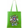 Lukostreľba komiks - Taška bavlnená - 42 x 38 cm ( Apple Green ) Lukostreľba komiks - Taška bavlnená - 42 x 38 cm ( Apple Green )