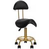 Kozmetická taburetka 6001G čierno-zlatá Kozmetická taburetka 6001G čierno-zlatá