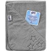 KIKKO BIO bavlnená froté osuška s kapucňou XKKO Organic 90x90 Silver Stars KIKKO BIO bavlnená froté osuška s kapucňou XKKO Organic 90x90 Silver Stars