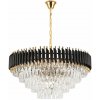 Toolight Toolight, stropná závesná krištáľová lampa 9xE14 APP1058-CP, čierna-zlatá, OSW-04400 Toolight Toolight, stropná závesná krištáľová lampa 9xE14 APP1058-CP, čierna-zlatá, OSW-04400