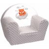 Dětské křeslo NEW-BABY Liška křeslo šedé Dětské křeslo NEW-BABY Liška křeslo šedé