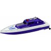 LeanToys Dálkově ovládaný RC motorový člun policejní modrá 1:28