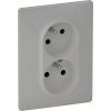 753386 2-zásuvka, hliník 753386 2-zásuvka, hliník