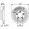 BOSCH Brzdový kotúč 0986479580 BOSCH Brzdový kotúč 0986479580