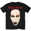 Marilyn Manson Tričko Red Lips Unisex Black S Marilyn Manson Tričko Red Lips Unisex Black S
