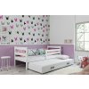 BMS Group Posteľ s prístelkou ERIK 2 - 200x90cm Biely - Biely BMS Group Posteľ s prístelkou ERIK 2 - 200x90cm Biely - Biely