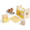 Bigjigs Toys Drevený nábytok do domčeka pre bábiky Detská izba Bigjigs Toys Drevený nábytok do domčeka pre bábiky Detská izba