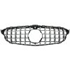 KITT Front Grille suitable for Mercedes C-Class W205 S205 A205 C205 (2014-2018) GT-R Panamericana Design Chrome With 360 Camera KITT Front Grille suitable for Mercedes C-Class W205 S205 A205 C205 (2014-2018) GT-R Panamericana Design Chrome With 360 Camera