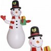 NAFUKOVACÍ SNEHULIAK LED OSVETLENÝ SVIETIACI ZÁHRADNÁ DEKORÁCIA VEĽKÝ SNEHULIAK 180CM NAFUKOVACÍ SNEHULIAK LED OSVETLENÝ SVIETIACI ZÁHRADNÁ DEKORÁCIA VEĽKÝ SNEHULIAK 180CM