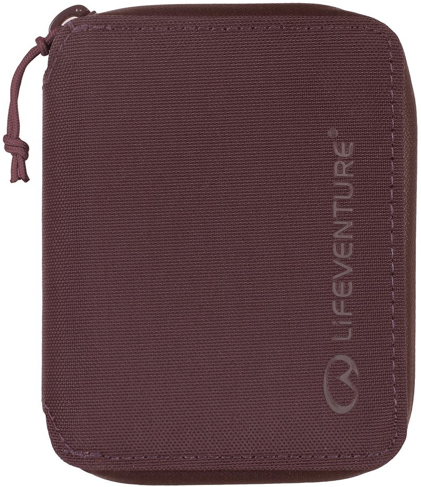 Lifeventure RFiD Bi Fold Wallet plum peňaženka červená