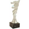 ProZona Športová trofej dizajn špirály mramorový podstavec strieborná 19 cm