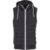 Small Bubble Hooded Vest - blk/wht M Small Bubble Hooded Vest - blk/wht M