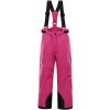 Alpine Pro Edeso 2 Detské lyžiarske nohavice KPAF37E fuchsia fedora