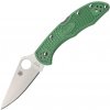 Spyderco Delica 4 Lightweight Green Flat Ground C11FPGR Spyderco Delica 4 Lightweight Green Flat Ground C11FPGR