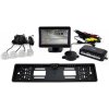 AMiO Asistenty parkovania TFT01 4,3” s kamerou CAM-402 LED v podložke pod ŠPZ, 4-senzorové AMiO Asistenty parkovania TFT01 4,3” s kamerou CAM-402 LED v podložke pod ŠPZ, 4-senzorové