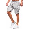 Sivé pánske látkové šortky s cargo vreckami Bolf 384K Sivé pánske látkové šortky s cargo vreckami Bolf 384K