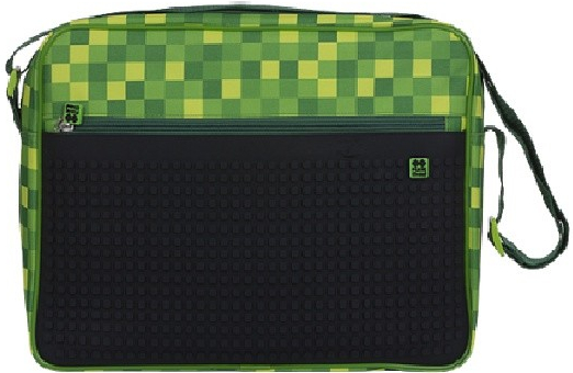 Kreatívna pixelová taška cez rameno zelená kocka Minecraft PXB-04-D24