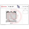 Sada brzdových platničiek, vždy 4 kusy v sade BREMBO P 06 077 (P06077) Sada brzdových platničiek, vždy 4 kusy v sade BREMBO P 06 077 (P06077)