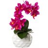 Umelá Orchidea fialová v kvetináči, 33cm Umelá Orchidea fialová v kvetináči, 33cm