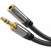 PremiumCord HQ stíněný prodlužovací kabel Jack 3.5mm - Jack 3.5mm M/F 5m kjqmf5