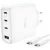 TRUST GaN Nabíječka MAXO 65W, 3xUSB-C,1xUSB-A, bílá 26068 TRUST GaN Nabíječka MAXO 65W, 3xUSB-C,1xUSB-A, bílá 26068