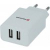 Swissten Sieťový adaptér Smart IC 2x USB, 10 W, biely Swissten Sieťový adaptér Smart IC 2x USB, 10 W, biely