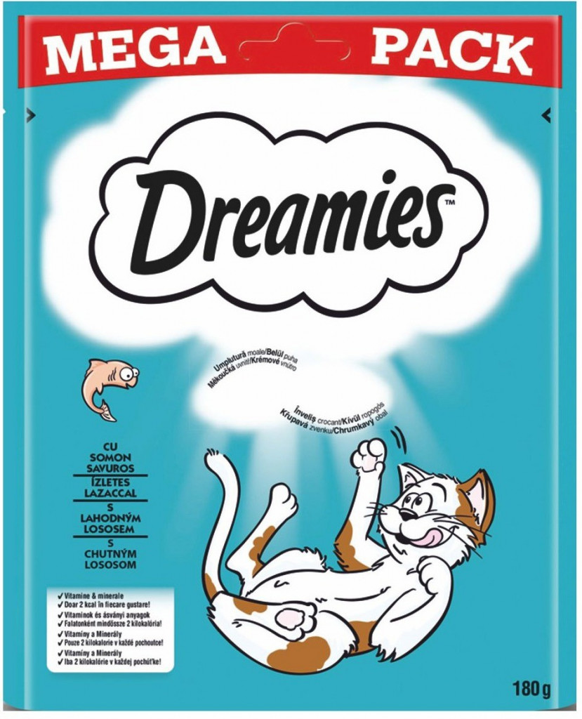 Dreamies Cat Treats losos 180 g