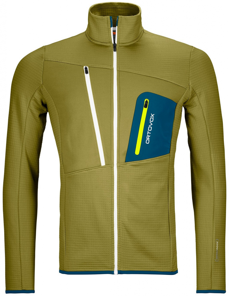 Ortovox Fleece Grid Jacket světle zelená